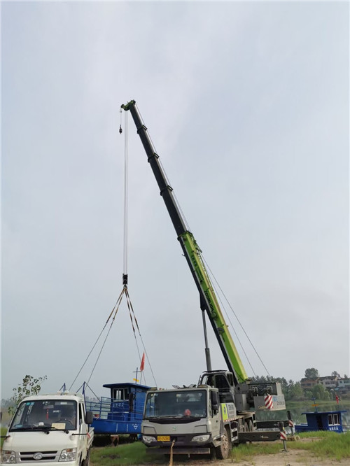 保康县桥梁建设吊装案例